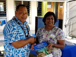 Mr Kosi Latu, Director General of SPREP and Ms Isabelle Louis, Regional Director, Regional Office for Asia and the Pacific, UNEP